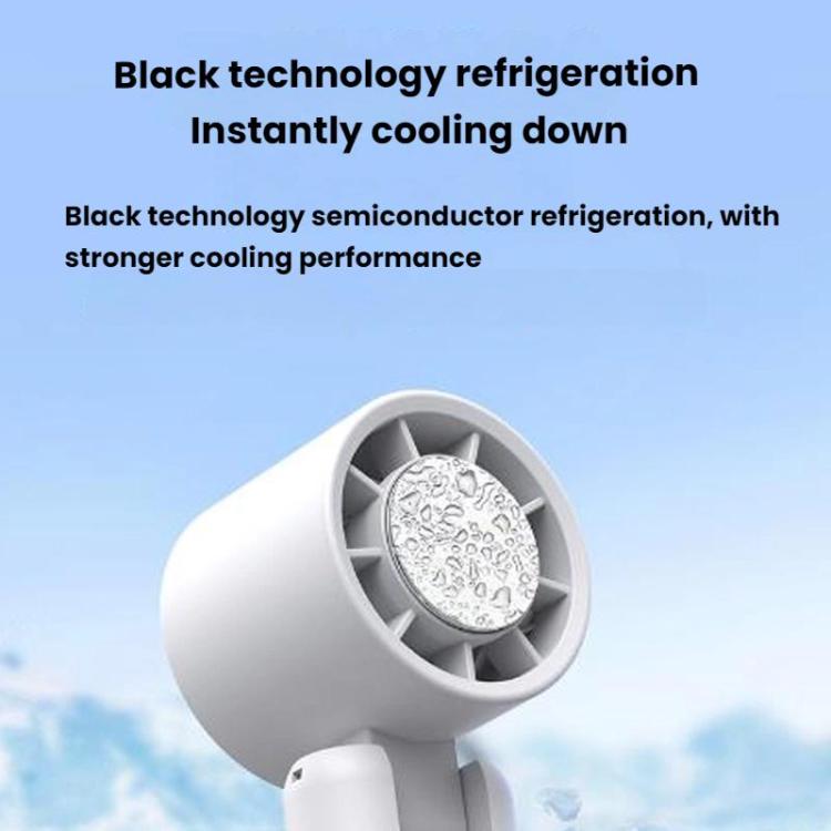 WT21 Handheld Cooling Fan Foldable Ice Pack Fan With Battery Level Display — view 7