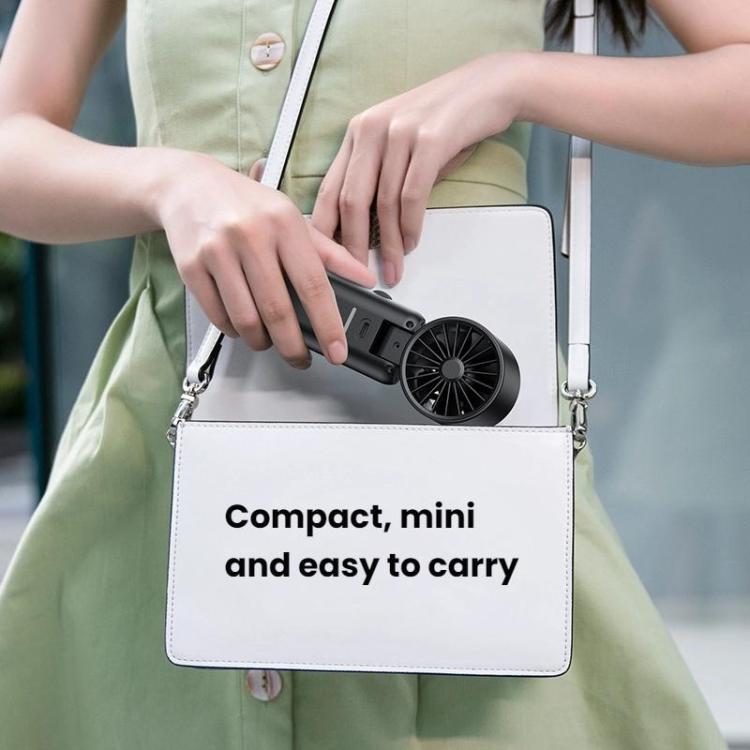 WT21 Handheld Cooling Fan Foldable Ice Pack Fan With Battery Level Display — view 11