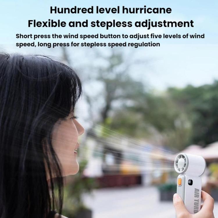 WH14 Handheld Digital Display Fan Outdoor Portable High Speed Fan — view 5