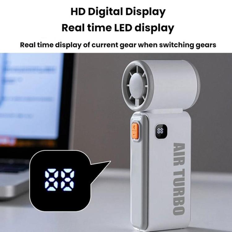 WH14 Handheld Digital Display Fan Outdoor Portable High Speed Fan — view 9