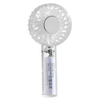 YL14 Transparent Handheld Fan USB Outdoor Portable Fan
