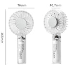 YL14 Transparent Handheld Fan USB Outdoor Portable Fan — view 11