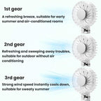 YL14 Transparent Handheld Fan USB Outdoor Portable Fan — view 10