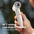 WT23 Handheld Digital Display Turbine Fan Outdoor Stepless Variable Speed Fan — view 4