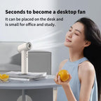 WT23 Handheld Digital Display Turbine Fan Outdoor Stepless Variable Speed Fan — view 10