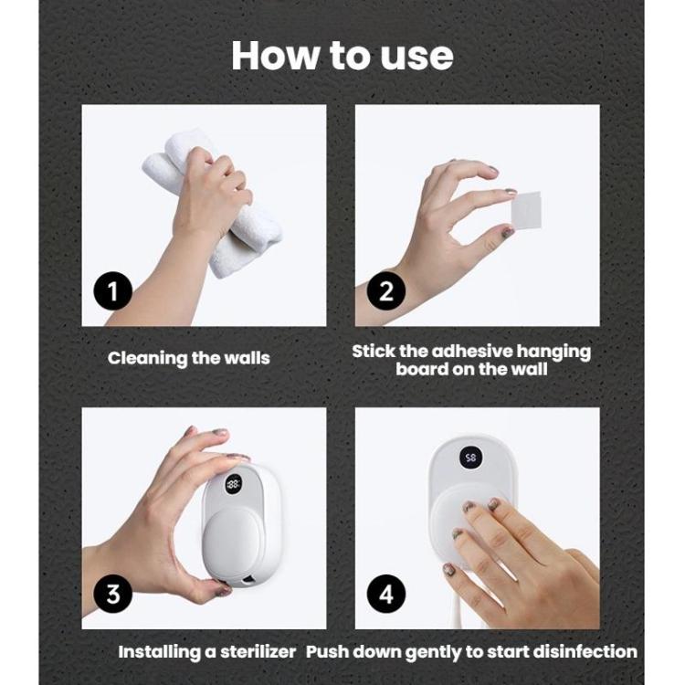 Wall-Mounted Smart UV Sterilizer And Air-Drying Toothbrush Sterilizer
