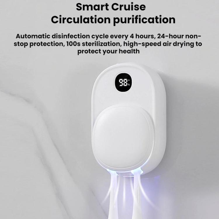 Wall-Mounted Smart UV Sterilizer And Air-Drying Toothbrush Sterilizer