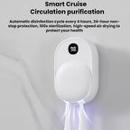 Wall-Mounted Smart UV Sterilizer And Air-Drying Toothbrush Sterilizer