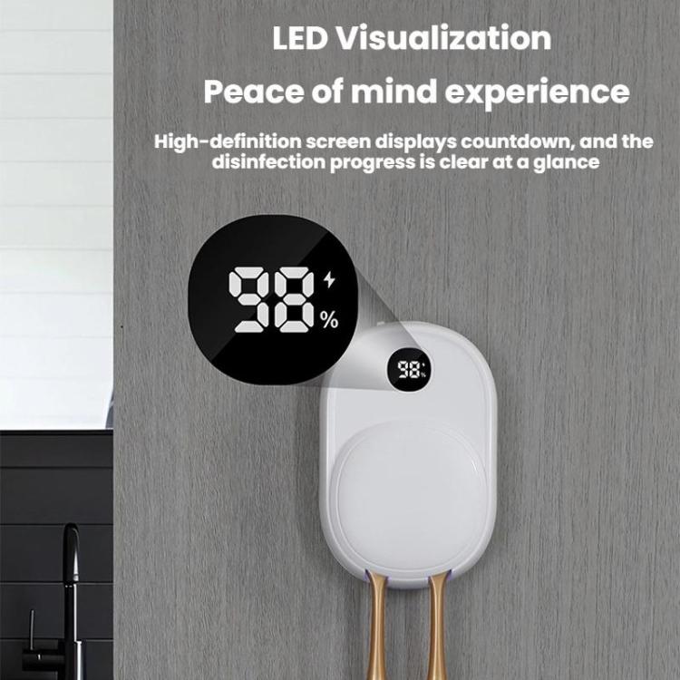 Wall-Mounted Smart UV Sterilizer And Air-Drying Toothbrush Sterilizer