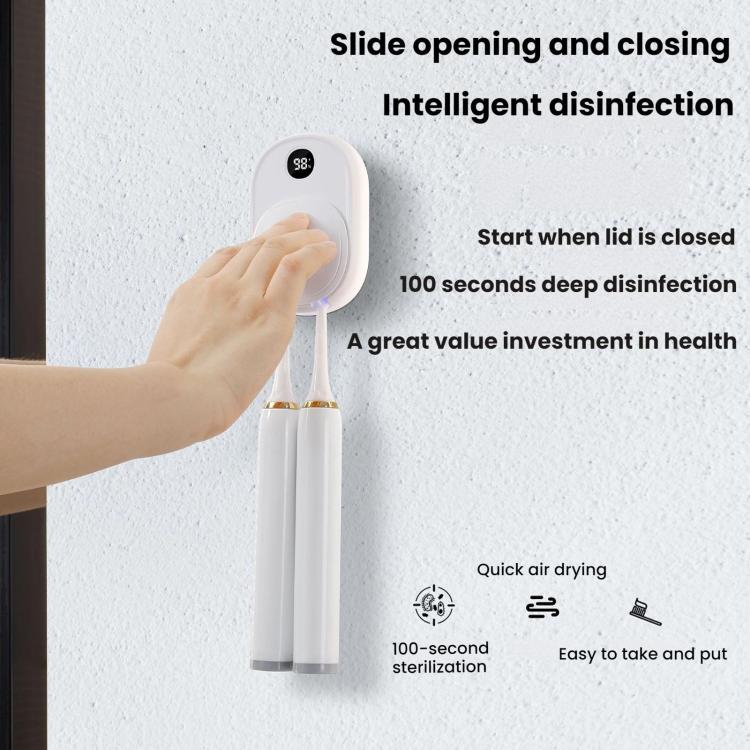 Wall-Mounted Smart UV Sterilizer And Air-Drying Toothbrush Sterilizer