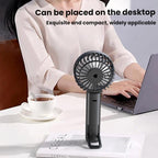 WT25 Handheld Fan With Lanyard Clip USB Desktop Silent Rechargeable Fan — view 5