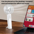 WT25 Handheld Fan With Lanyard Clip USB Desktop Silent Rechargeable Fan — view 9