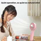 WT25 Handheld Fan With Lanyard Clip USB Desktop Silent Rechargeable Fan — view 10
