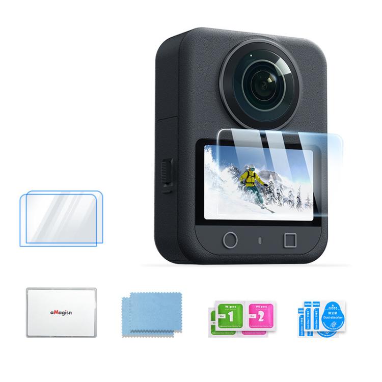For DJI Osmo 360 Camera AMagisn HD Tempered Glass Screen Protector — 1 Set