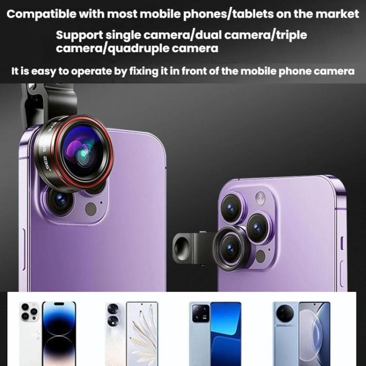 High Definition Camera Mobile Phone Lens With Lens Clip