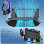 For Nintendo Switch 2 JYS NS2322 With RGB Light Charging Base Cooling Charging Storage Integrated Base