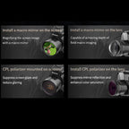 4K HD WiFi Night Vision Monocular 28X Zoom 64MP Infrared Hunting Telescope With No-Glow Recording & Animal Call Simulator