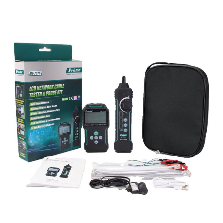 ProsKit MT-7076 LCD Anti-Interference Network Testing Cable Tracer