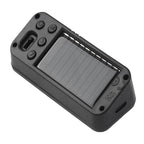 Car Solar-powered Clock With Luminous Light Thermometer Humidity Meter