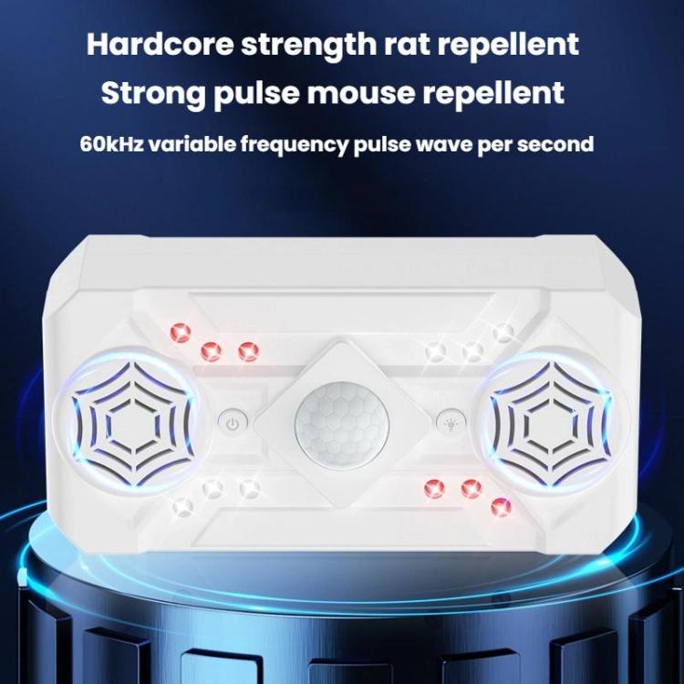 Smart Sensing Ultrasonic LED Strobe Electronic Mouse Insect Repeller — view 6