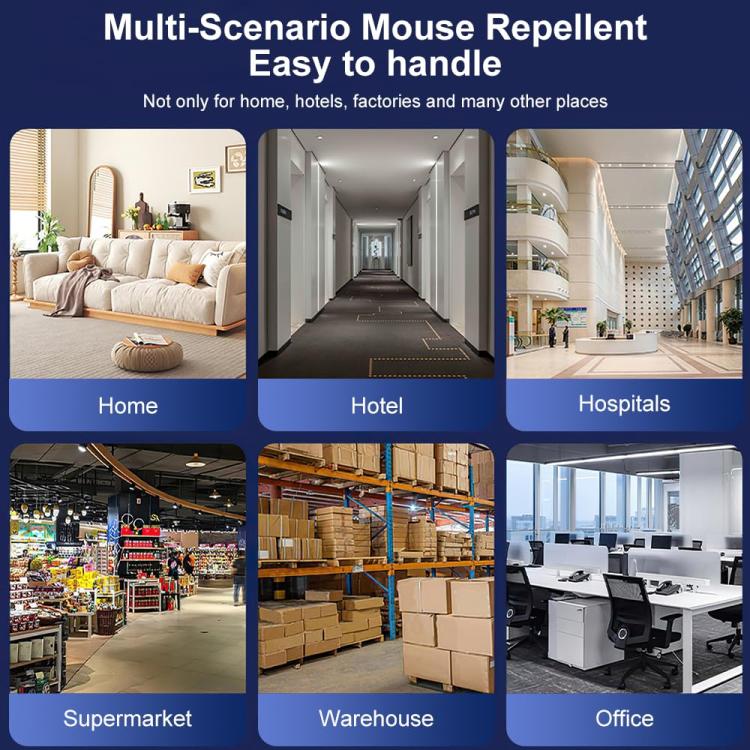 Smart Sensing Ultrasonic LED Strobe Electronic Mouse Insect Repeller — view 9