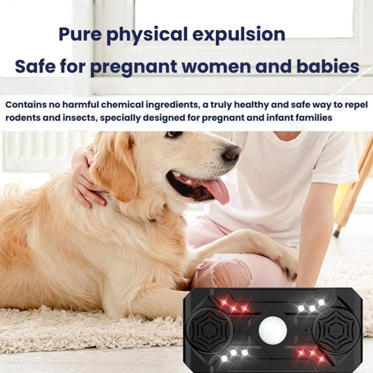 Smart Sensing Ultrasonic LED Strobe Electronic Mouse Insect Repeller — view 10