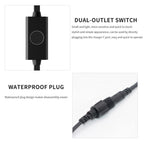 1pair Waterproof Heated Motorcycle Grips With Five-gear Adjustment