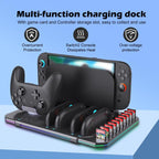 For Nintendo Switch 2 Multi-function Cooling Charging Dock Station With RGB Lighting & Card Slots
