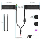 Rainbow Light ATV Heated Handlebars With Memory Function