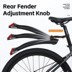 WEST BIKING Quick-Release Mountain Bike Fenders Set Reflective Front & Rear Mudguards for MTB