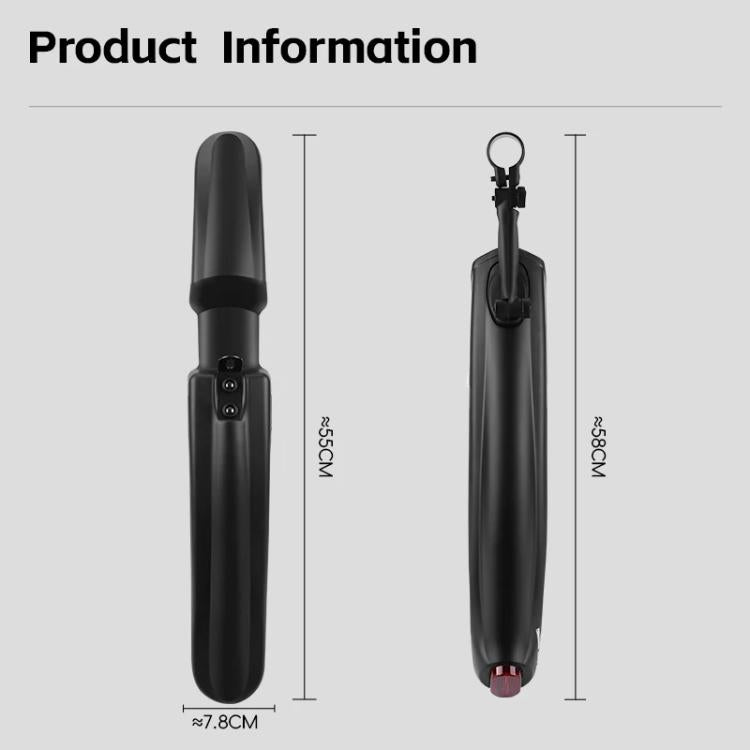 WEST BIKING Quick-Release Mountain Bike Fenders Set Reflective Front & Rear Mudguards for MTB