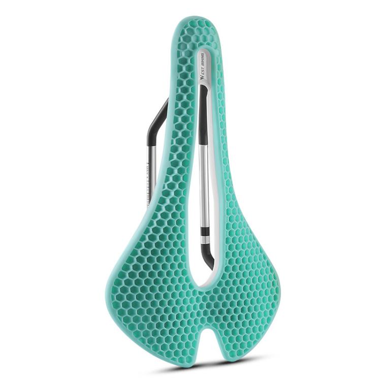 WEST BIKING YP0801258 Bicycle Honeycomb Shock Absorbing Ventilated Comfort Saddle For Road Bike Riding Equipment — Orange