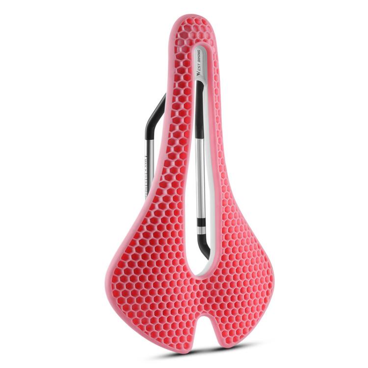 WEST BIKING YP0801258 Bicycle Honeycomb Shock Absorbing Ventilated Comfort Saddle For Road Bike Riding Equipment — Green