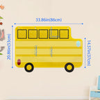 School Classroom Decorative Bus Phonics Hanging Bag — Bus Pocket Chart
