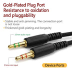 For Razer Kraken V2 3.5mm Male To Female 2 In 1 Extension Cable Audio Adapter