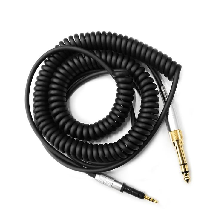 2.5mm To 3.5mm+6.35mm Plug 1.5m Spring-Loaded Headphone Cable, For Sennheiser HD6 / HD8 / HD7 / HD598