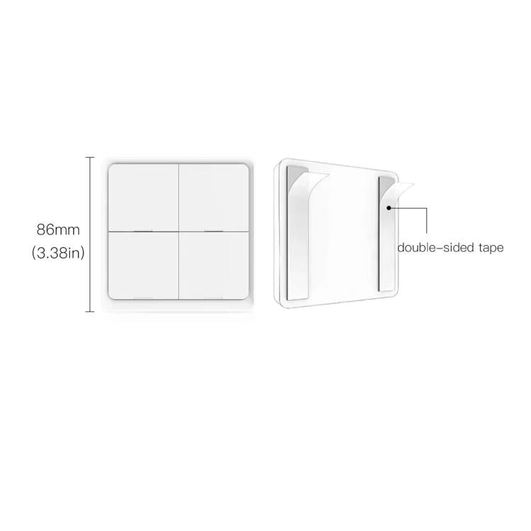 Graffiti Smart Home Wireless Scene Switch APP Timer 4-Button Adhesive Smart Switch