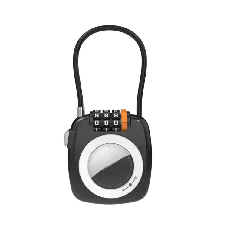 For AirTag 2nd Gen / AirTag 1st Gen 2 In 1 Lock Holder Anti-Theft Zinc Alloy 3-Digit Combination Lock Case For Suitcases/Backpacks/Gym Bags
