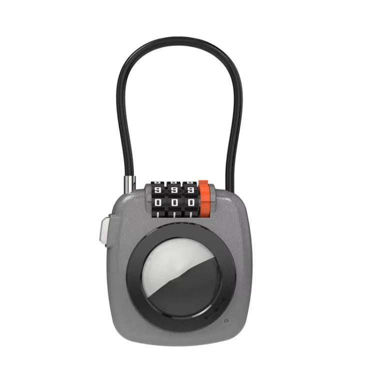 For AirTag 2nd Gen / AirTag 1st Gen 2 In 1 Lock Holder Anti-Theft Zinc Alloy 3-Digit Combination Lock Case For Suitcases/Backpacks/Gym Bags