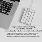 Little Kangaroo DS-9817 Backlit Non-Switching Wired Numeric Keypad Financial Business Banking Keyboard