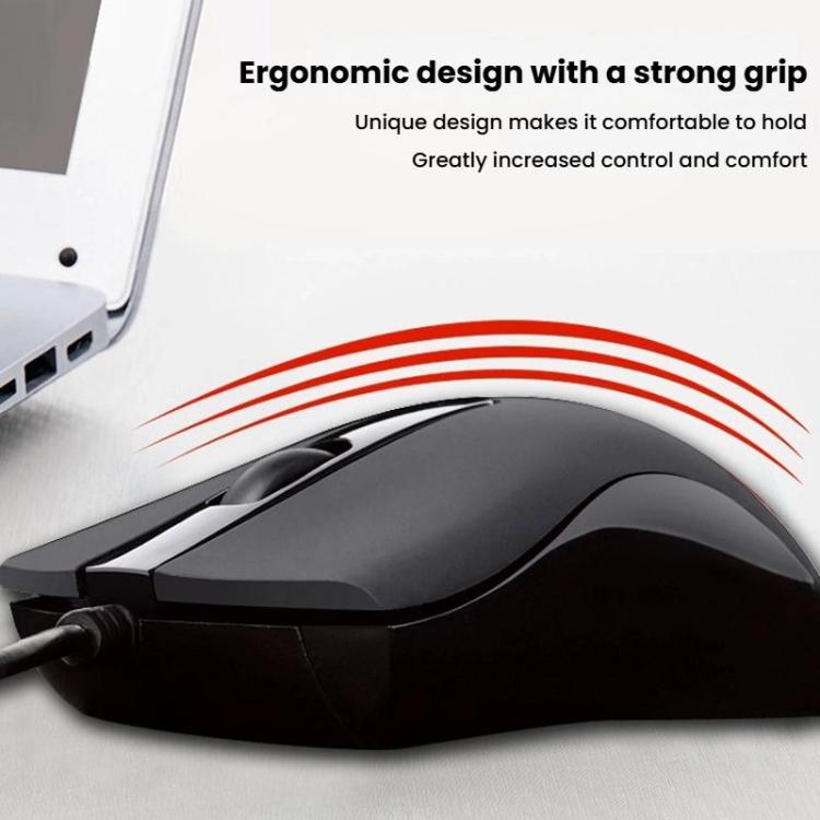 Little Kangaroo DS-917 1000DPI Ergonomic Optical Wired Mouse Laptop Mouse For Office Gaming