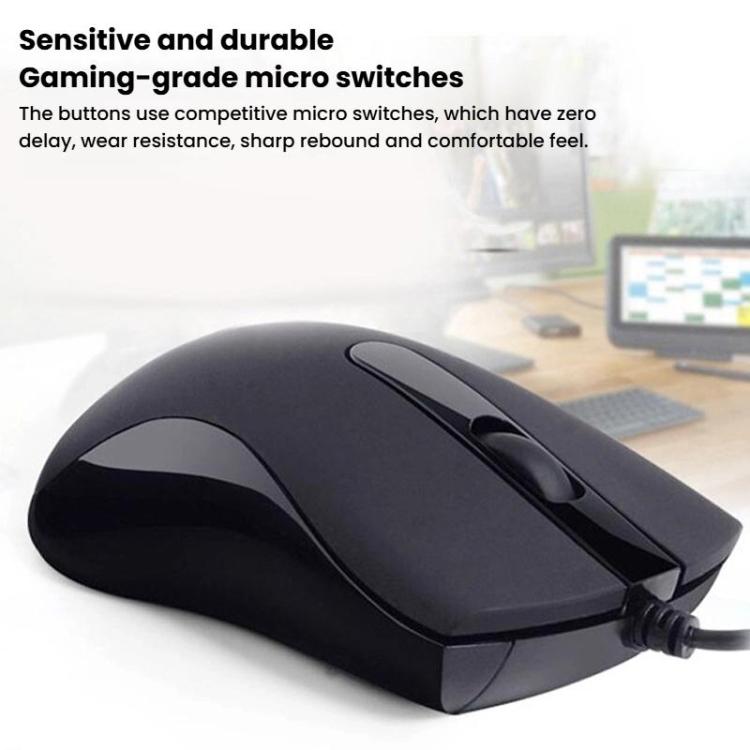 Little Kangaroo DS-917 1000DPI Ergonomic Optical Wired Mouse Laptop Mouse For Office Gaming