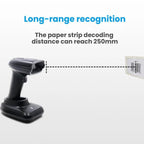 Long-range Wireless QR Code Barcode Scanner With Base