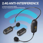 Wireless 2.4G Microphone Amplifier Portable Microphone — view 6