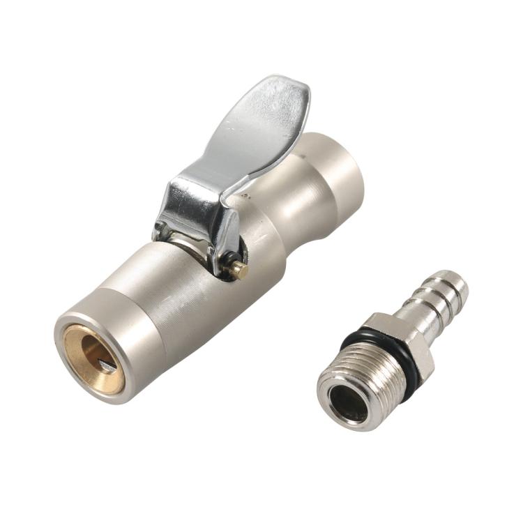 Car Air Pressure Gauge Self-Locking German-Style Air Pump Nozzle