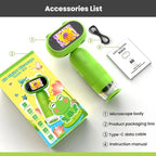 Cartoon HD Children Digital Electronic Microscope With Screen Handheld Portable Magnifier — view 12