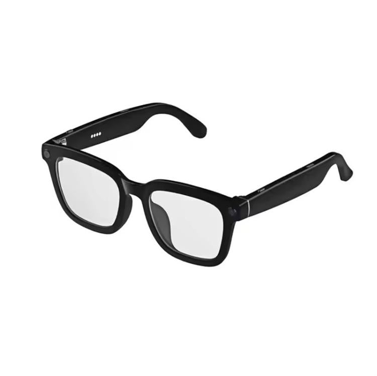 V03-T5 Smart Glasses with 8MP Camera & AI Live Translation 1080P Video Recording — Black