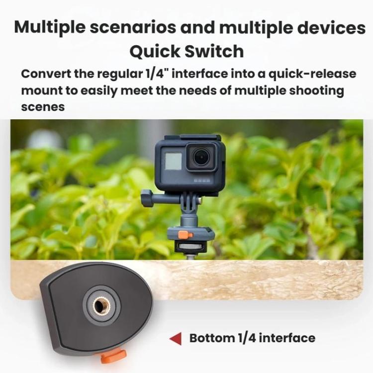Quick Release Quick Mount Plate Gimbal Base Accessories For Phones Mirrorless Cameras Action Cameras