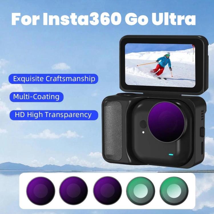 For Insta360 Go Ultra BRDRC Lens Filter Camera Accessories — ND8+ND16+ND32