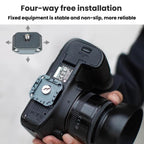 COBONE XQC-1 Camera Shoulder Strap Quick-Mount Clip Base Universal DSLR Tripod Head Adapter Base — view 7